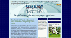 Desktop Screenshot of firstbangaloreproperties.com